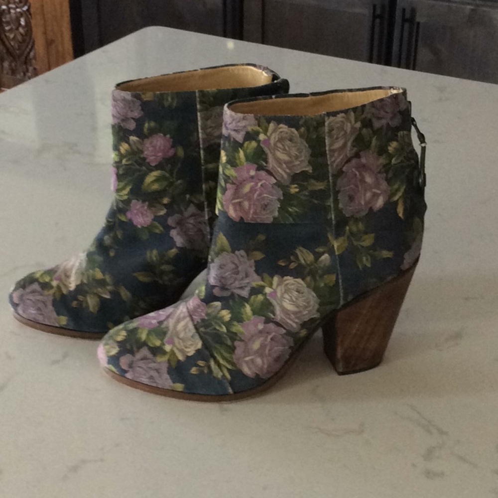 RAG & BONE FLORAL BOOTIES SIZE38